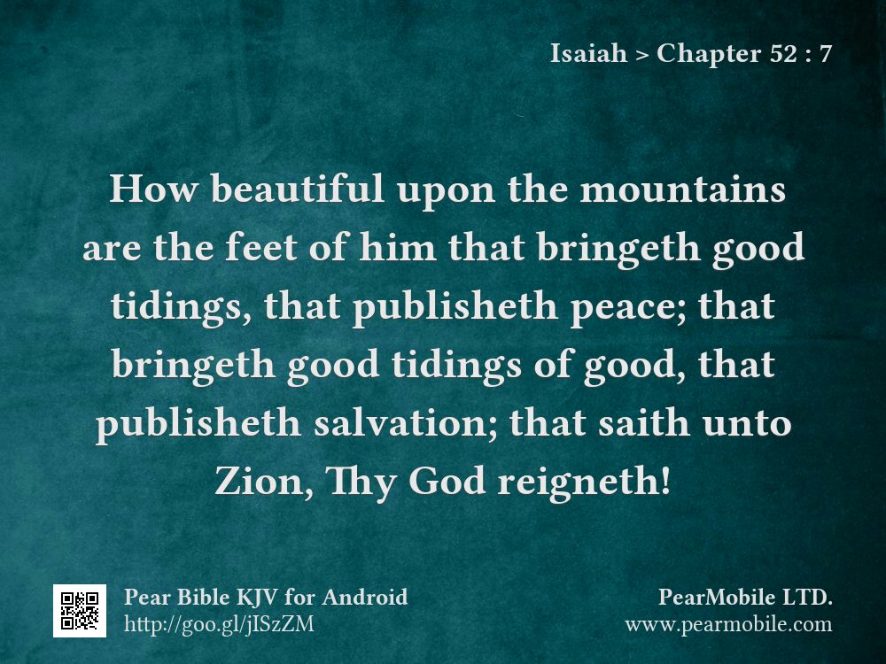 Isaiah, Chapter 52:7